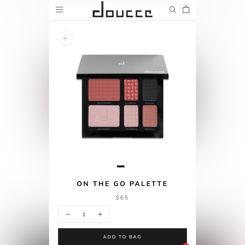 Doucce “On The Go” Eyeshadow and Face Palette 🤍 NWT - Picture 3 of 3
